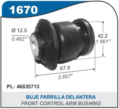 FT BUJE PARRILLA STILO / PUNTO / LINEA / DOBLO / QUBO - PARTE DEL.