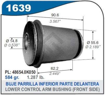 IM BUJE PARR. INF. TOYOTA HILUX 4X2 / 4X4 / SW4 05/... (PARTE TRAS.)