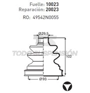 ** IM JGO.PERNO P/EJE DEUTZ AGRALE - B/BIMETAL - ROD. FRICCION ESPECIAL - (20)