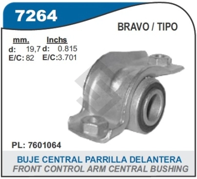 FT BUJE PARRILLA CENTRAL DEL. BRAVO/TIPO - 21 MM.
