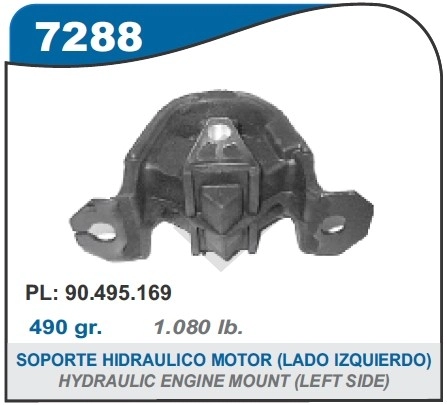 CH SOPORTE MOTOR DEL. LADO IZQ. S/AIRE ACOND. CORSA/SEDAN/WAGON/PICK UP
