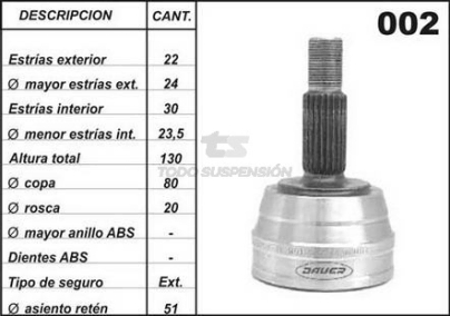 VW JTA.HOMOC. GOL/GACEL/SENDA/SAVEIRO/CARAT C/KIT