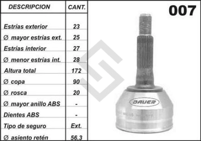 RT JTA.HOMOC. TRAFIC - C/KIT - 23 ESTRIAS