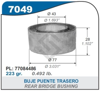 RT BUJE PUENTE TRASERO CLIO / MEGANE