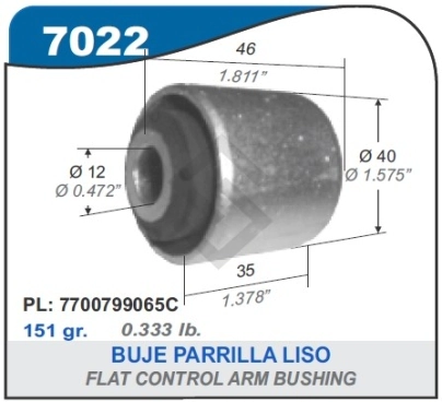 RT BUJE PARRILLA CLIO - RECTO