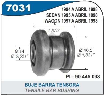 CH BUJE BARRA TENSORA CORSA ../98 /VECTRA/ASTRA