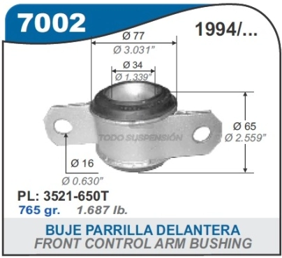 FT SOPORTE PARRILLA DEL. DUCATO