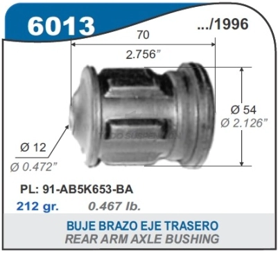 FD BUJE BRAZO EJE TRAS. ESCORT - 89/92 -/POINTER/ORION