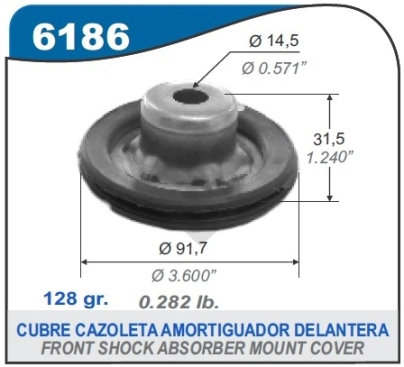 VW CUBRE CAZOLETA SUP. DEL. GOLF / POLO