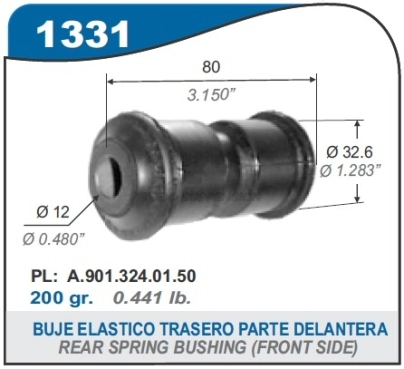 IM BUJE ELASTICO TRAS. M.BENZ SPRINTER -PARTE TRAS