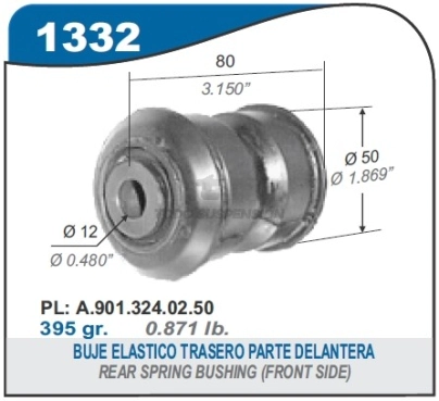 IM BUJE ELASTICO TRAS. M.BENZ SPRINTER -PARTE DEL.