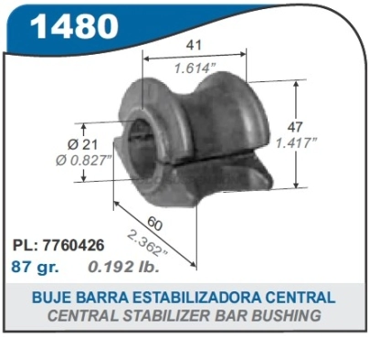 FT BUJE BARRA ESTAB. DUCATO/BOXER-DIAM.24MM