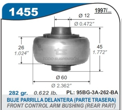 FD BUJE PARRILLA DEL.  MONDEO - PARTE TRAS.