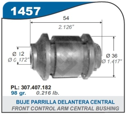 VW BUJE PARRILLA DEL.POLO/GOLF/GOL TREND - PARTE DEL.