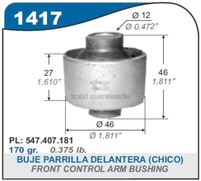 FD BUJE PARRILLA ORION/ESCORT/POINTER-CHICO-PARTE DE