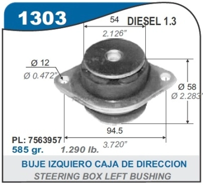 FT SOPORTE MOTOR L/CAJA DUNA/UNO DIESEL