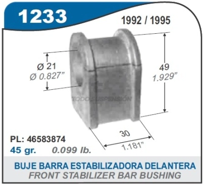 FT BUJE BARRA ESTAB.DEL.DUNA/UNO/DUCATO -PUNTA