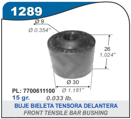 RT BUJE BIELETA BARRA ESTABIL.DEL.TRAFIC