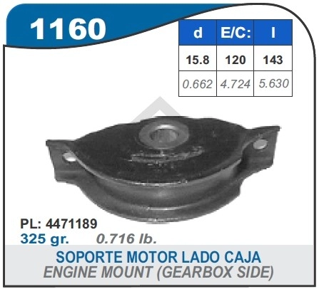 FT SOPORTE MOTOR L/CAJA F.147 DIESEL - SOLO