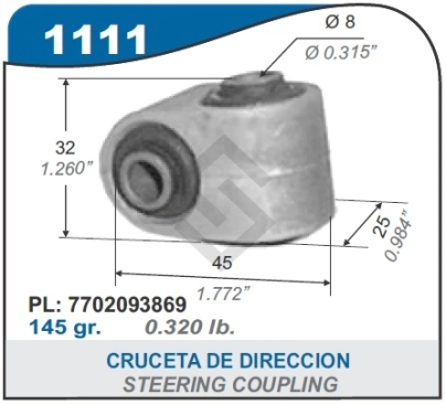 RT CRUCETA DIREC. R.9/11/CLIO/EXPRESS/R.21