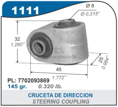 RT CRUCETA DIREC. R.9/11/CLIO/EXPRESS/R.21