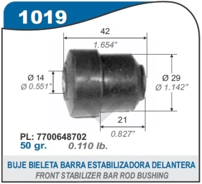 RT BUJE BIELETA BARRA ESTAB.SUP.DEL. R.18