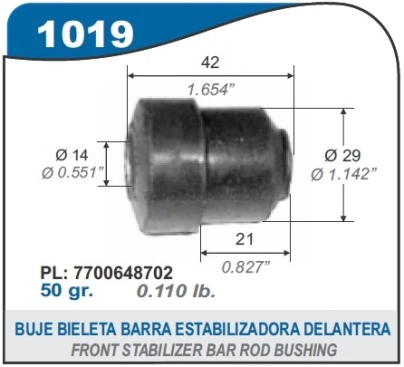 RT BUJE BIELETA BARRA ESTAB.SUP.DEL. R.18