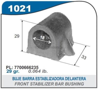 RT BUJE BARRA ESTAB. R.18-