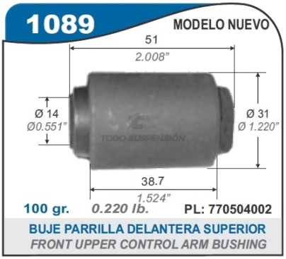 RT BUJE PARRILLA DEL.SUP.R.18/ FUEGO