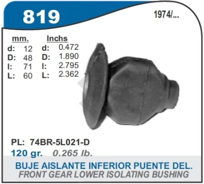 FD BUJE AISLANTE INF.PUENTE DEL. TAUNUS (LARGO)