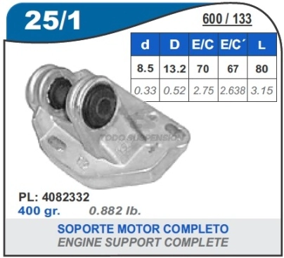 FT SOPORTE BRAZO AUXILIAR REENVIO F.600