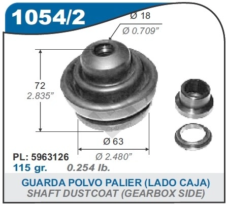 FT FUELLE S/EJE L/CAJA REGATTA/DUNA -COMPLETA