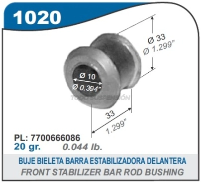 RT BUJE BIELETA BARRA ESTAB.INF.DEL. R.18