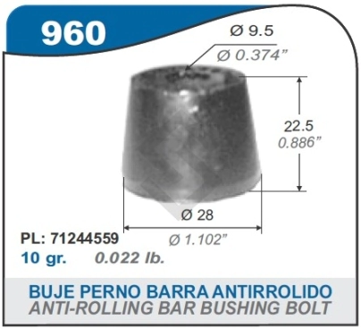 VD BUJE BIELETA BARRA ESTAB. D.1500/1800