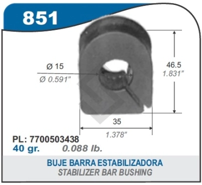 RT BUJE BARRA ESTAB.R.12-/