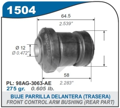 FD BUJE PARRILLA DEL. FOCUS - 2000/.. - PARTE DELANTERA