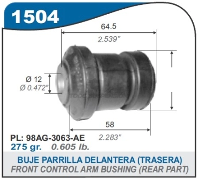 FD BUJE PARRILLA DEL. FOCUS - 2000/.. - PARTE DELANTERA