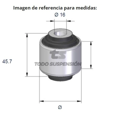 FD BUJE PIVOT F.350 68/...- CENTRAL - OVALADO