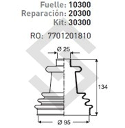 RT FUELLE S/EJE TRAFIC 2.0CC . /88 - L/RUEDA C/A/A