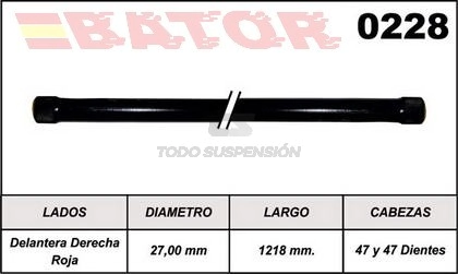 PG BARRA TORSION 405 GLD TRAS. DER. - AZUL