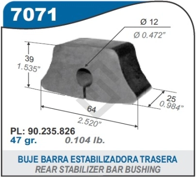 CH BUJE BARRA ESTAB.CORSA SEDAN/WAGON