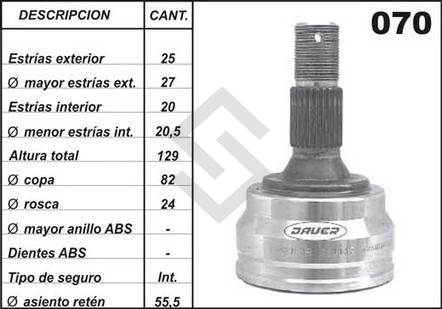PG JTA.HOMOC. P.405 / 306 - C/KIT.. - 20 ESTRIAS INTERIOR