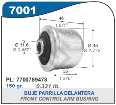 RT BUJE PARRILLA R.19/MEGANE.