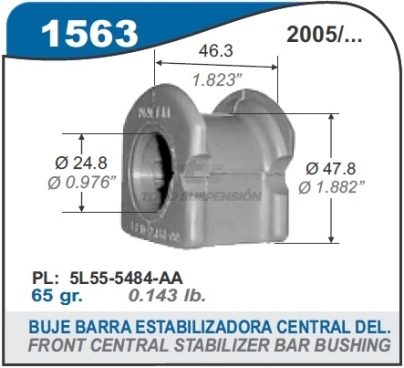 FD BUJE BARRA ESTABIL. DEL. RANGER - DIAM. 24.8 MM