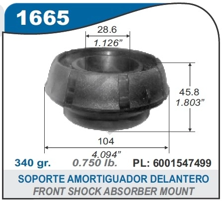RT CAZOLETA DEL. LOGAN 07/... / SANDERO 08/... / DUSTER 11/...