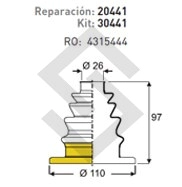 FT FUELLE S/EJE REGATTA 100 - L/CAJA C/A/A - C/CHAPA