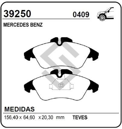 IM PAST. FRENO DEL. M.BENZ SPRINTER / VITO / CLASE V
