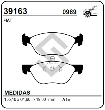 FT PAST. FRENO DEL. MAREA 96/... BRAVO/BRAVO 95/01