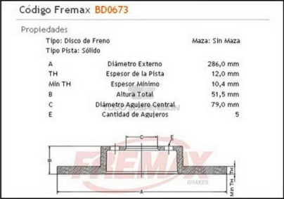IM DISCO FRENO DEL. (S) BMW SERIE 300 90/... / Z3 96/...