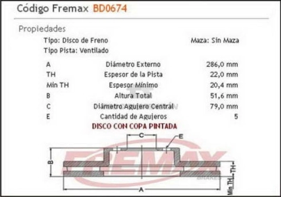 IM DISCO FRENO DEL. (V) BMW SERIE 300 E36/E46 / Z3 / Z4